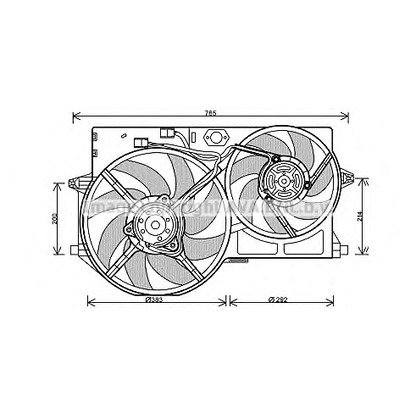 Photo Fan, radiator AVA QUALITY COOLING PE7543