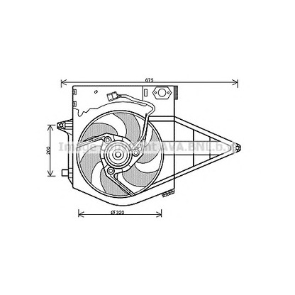 Photo Fan, radiator AVA QUALITY COOLING PE7546