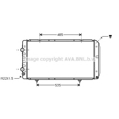 Foto Kühler, Motorkühlung AVA QUALITY COOLING PEA2145