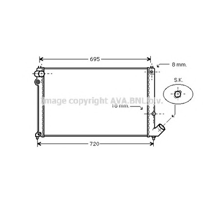 Foto Kühler, Motorkühlung AVA QUALITY COOLING PEA2181