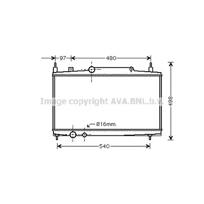 Foto Radiatore, Raffreddamento motore AVA QUALITY COOLING PEA2230