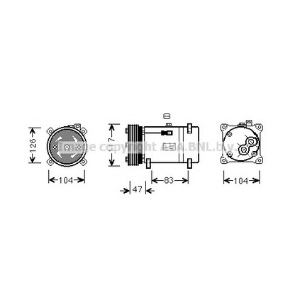 Foto Compresor, aire acondicionado AVA QUALITY COOLING PEAK066