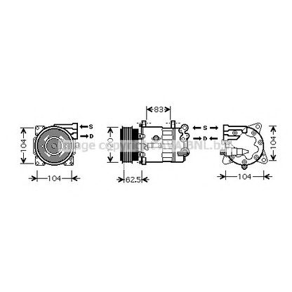 Foto Compresor, aire acondicionado AVA QUALITY COOLING PEK321