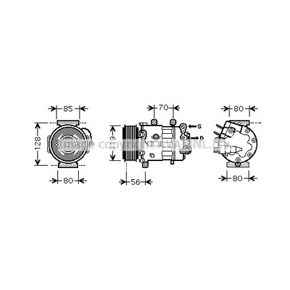 Foto Compresor, aire acondicionado AVA QUALITY COOLING PEK322