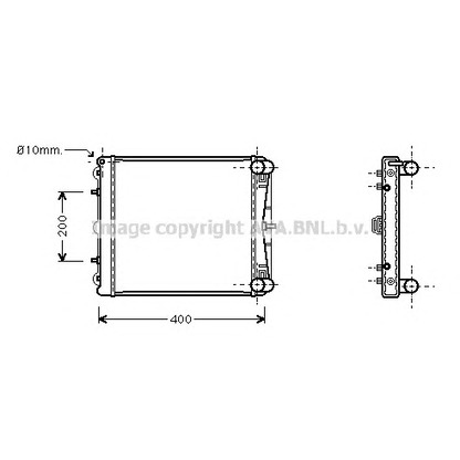 Zdjęcie Chłodnica, układ chłodzenia silnika AVA QUALITY COOLING PR2037