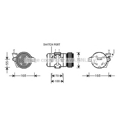 Photo Compressor, air conditioning AVA QUALITY COOLING PRK030