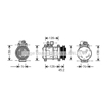 Photo Compresseur, climatisation AVA QUALITY COOLING PRK035