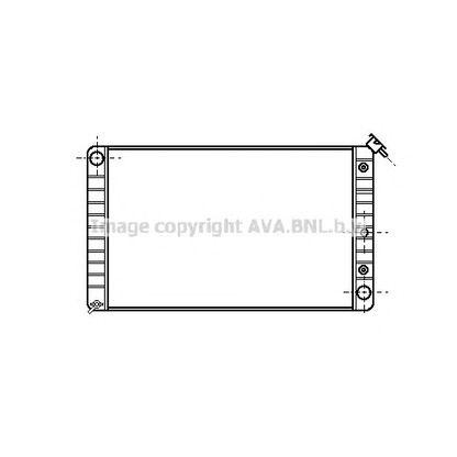 Photo Radiator, engine cooling AVA QUALITY COOLING PT2007