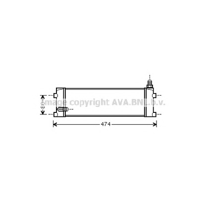 Foto Radiador de aceite, aceite motor AVA QUALITY COOLING RE3046