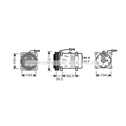 Photo Compressor, air conditioning AVA QUALITY COOLING REK072