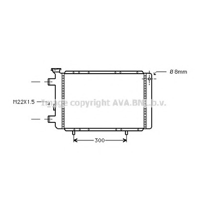 Foto Kühler, Motorkühlung AVA QUALITY COOLING RT2026