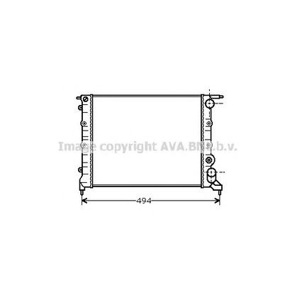 Foto Kühler, Motorkühlung AVA QUALITY COOLING RT2043