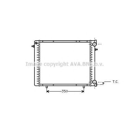 Фото Радиатор, охлаждение двигателя AVA QUALITY COOLING RT2045