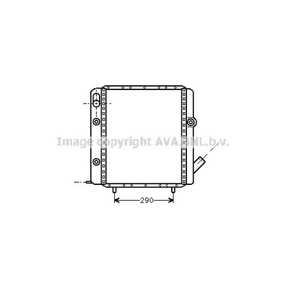 Photo Radiator, engine cooling AVA QUALITY COOLING RT2071