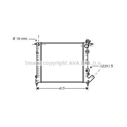 Foto Kühler, Motorkühlung AVA QUALITY COOLING RT2120