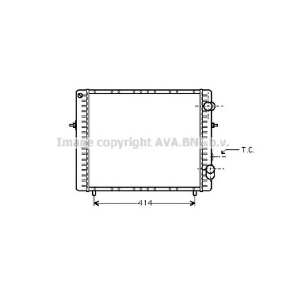 Foto Radiador, refrigeración del motor AVA QUALITY COOLING RT2128