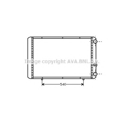 Photo Radiator, engine cooling AVA QUALITY COOLING RT2155