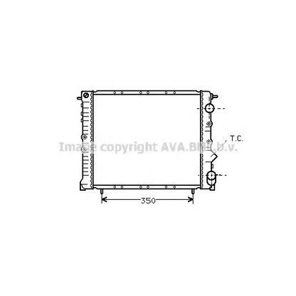 Foto Radiador, refrigeración del motor AVA QUALITY COOLING RT2162