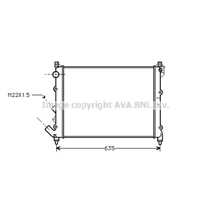 Foto Kühler, Motorkühlung AVA QUALITY COOLING RT2164