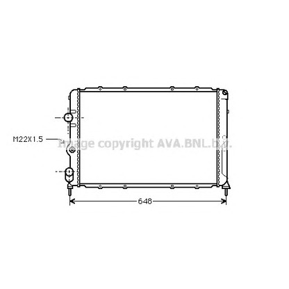 Foto Scambiatore calore, Riscaldamento abitacolo AVA QUALITY COOLING RT2203