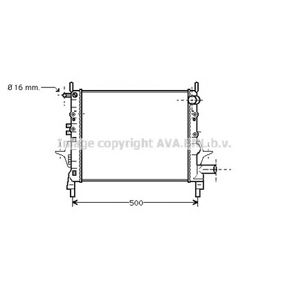 Photo Radiator, engine cooling AVA QUALITY COOLING RT2217