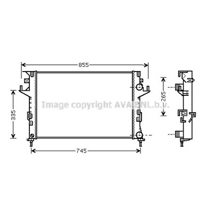 Foto Radiador, refrigeración del motor AVA QUALITY COOLING RT2291