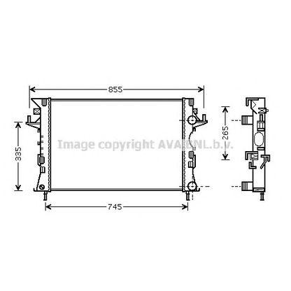 Foto Radiatore, Raffreddamento motore AVA QUALITY COOLING RT2292