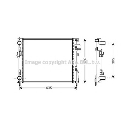 Photo Radiator, engine cooling AVA QUALITY COOLING RT2303