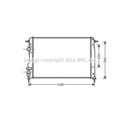 Zdjęcie Chłodnica, układ chłodzenia silnika AVA QUALITY COOLING RT2312