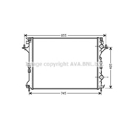 Foto Radiador, refrigeración del motor AVA QUALITY COOLING RT2421