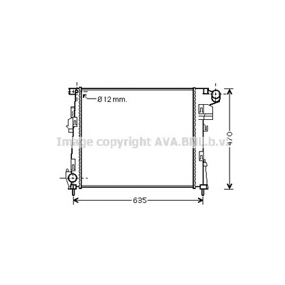 Foto Radiador, refrigeración del motor AVA QUALITY COOLING RT2427