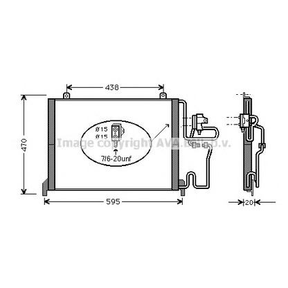 Photo Condenser, air conditioning AVA QUALITY COOLING RT5144