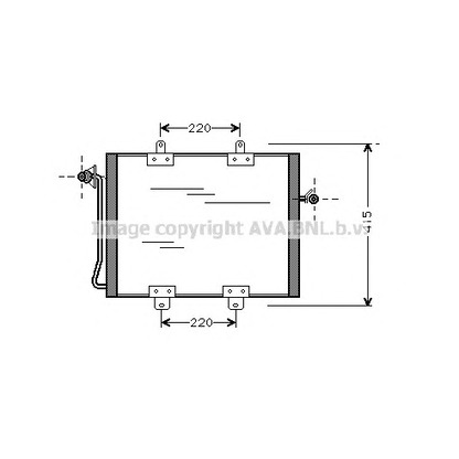 Photo Condenser, air conditioning AVA QUALITY COOLING RT5176