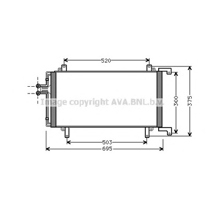 Photo Condenser, air conditioning AVA QUALITY COOLING RT5196