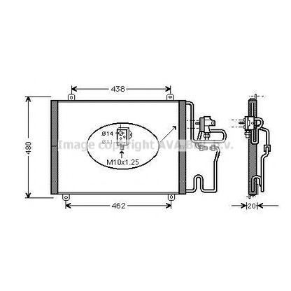 Фото Конденсатор, кондиционер AVA QUALITY COOLING RT5246D