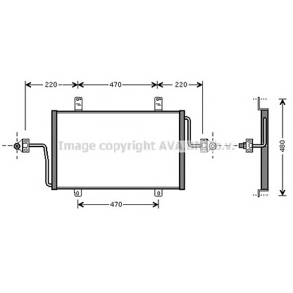 Photo Condenser, air conditioning AVA QUALITY COOLING RT5279