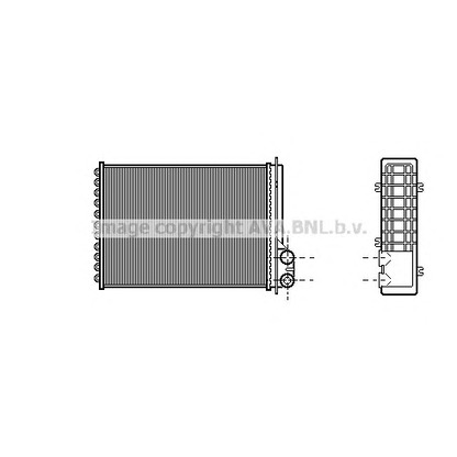 Zdjęcie Wymiennik ciepła, ogrzewanie wnętrza AVA QUALITY COOLING RT6205