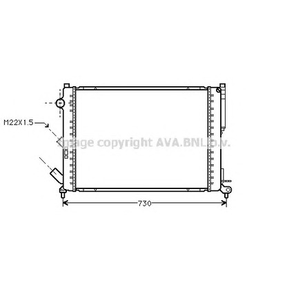 Photo Radiateur, refroidissement du moteur AVA QUALITY COOLING RTA2165