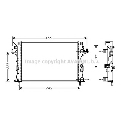 Photo Radiator, engine cooling AVA QUALITY COOLING RTA2300