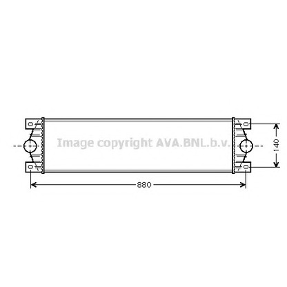 Foto Radiador de aire de admisión AVA QUALITY COOLING RTA4089