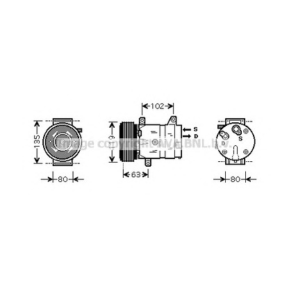 Photo Compresseur, climatisation AVA QUALITY COOLING RTAK440