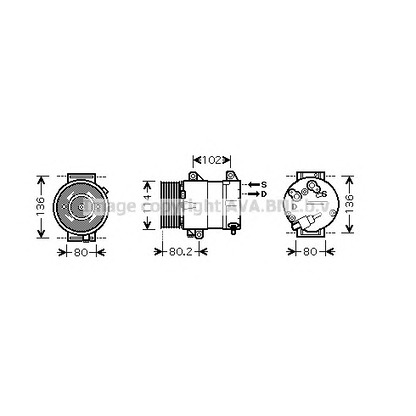 Photo Compresseur, climatisation AVA QUALITY COOLING RTK381