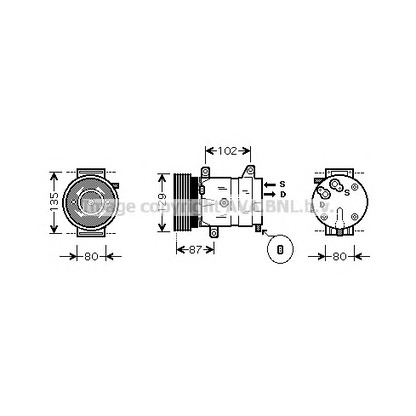 Photo Compressor, air conditioning AVA QUALITY COOLING RTK386