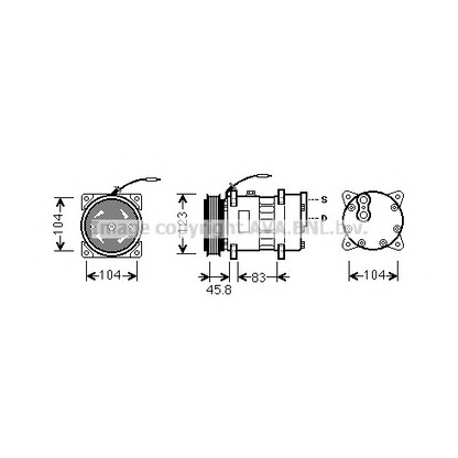 Foto Compresor, aire acondicionado AVA QUALITY COOLING RTK435