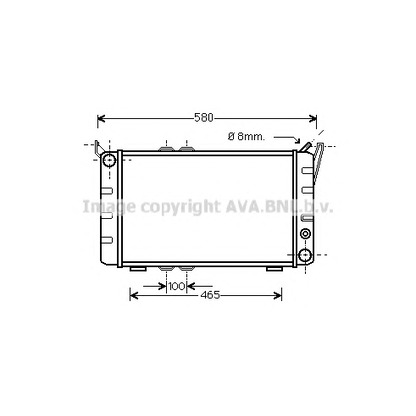 Foto Radiatore, Raffreddamento motore AVA QUALITY COOLING SA2001