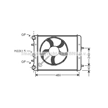 Foto Radiador, refrigeración del motor AVA QUALITY COOLING SAA2013