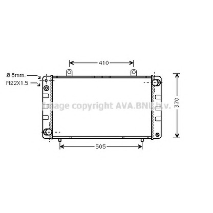 Foto Radiatore, Raffreddamento motore AVA QUALITY COOLING SB2003