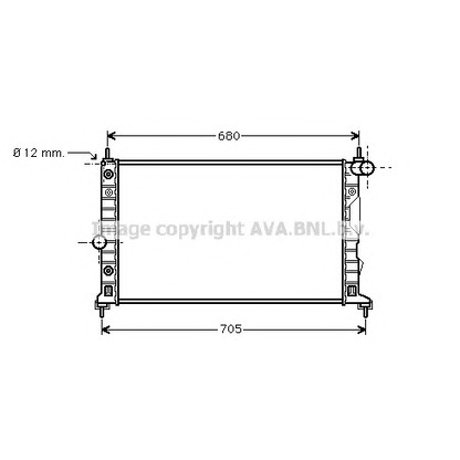 Photo Radiator, engine cooling AVA QUALITY COOLING SB2037