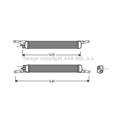 Photo Oil Cooler, engine oil AVA QUALITY COOLING SB3045