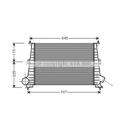 Photo Intercooler, charger AVA QUALITY COOLING SB4047